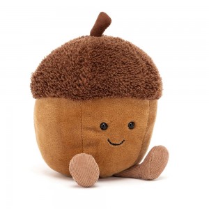 Amuseables Jellycat Acorn 13cm x 8cm x 8cm Marrom | México 5403WATUY