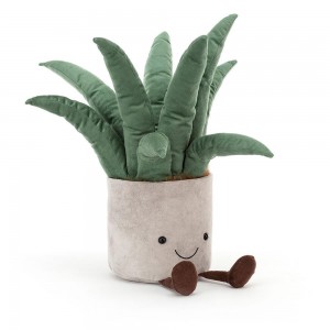 Amuseables Jellycat Aloe Vera 40cm x 14cm x 14cm Verdes | México 6705MDNZT