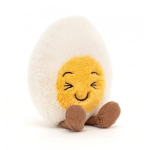 Amuseables Jellycat Amuseable Laughing Boiled Egg 14cm x 9cm x 4cm Blancos | México 6345RHNIS