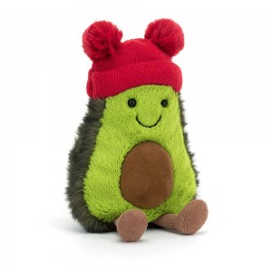 Amuseables Jellycat Bobble Avocado 19cm x 10cm x 6cm Verdes | México 2065CAZVM