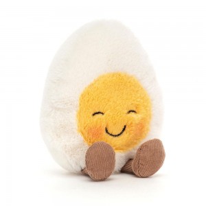 Amuseables Jellycat Boiled Egg Blushing 14cm x 9cm x 4cm Blancos | México 3165PVUKC