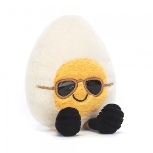 Amuseables Jellycat Boiled Egg Chic 14cm x 9cm x 4cm Blancos | México 2176KPLOZ