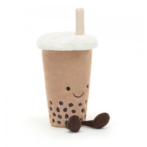 Amuseables Jellycat Bubble Tea 22cm x 6cm x 6cm Beige | México 2943LYMVJ