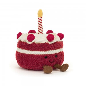 Amuseables Jellycat Cheri Cake 12cm x 13cm x 12cm Rojos | México 2476QIXUY