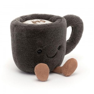 Amuseables Jellycat Coffee Cup 14cm x 10cm x 9cm Negros | México 4356JXFKO