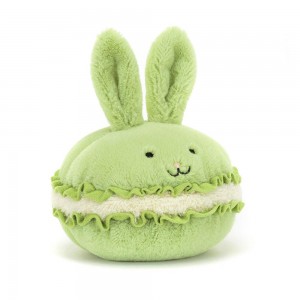 Amuseables Jellycat Dainty Dessert Bunny Macaron 12cm x 12cm x 12cm Verdes | México 6532TLRSH