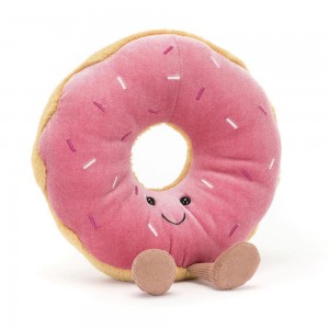 Amuseables Jellycat Doughnut 18cm x 17cm x 6cm Rosas | México 7902QOAWR