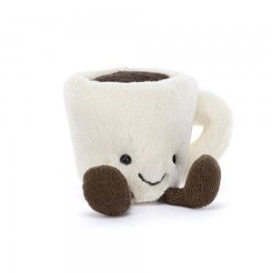 Amuseables Jellycat Espresso Cup 10cm x 5cm x 5cm Blancos | México 6735RMKQB