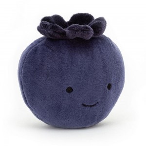 Amuseables Jellycat Fabulous Fruit Blueberry 9cm x 9cm x 6cm Azules | México 4371XFADB