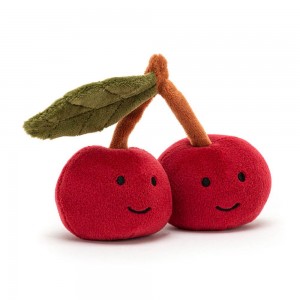 Amuseables Jellycat Fabulous Fruit Cherry 9cm x 11cm x 5cm Rojos | México 8019YHXFL