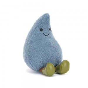 Amuseables Jellycat Happy Raindrop 13cm x 9cm x 9cm Azules | México 5184VMCIO