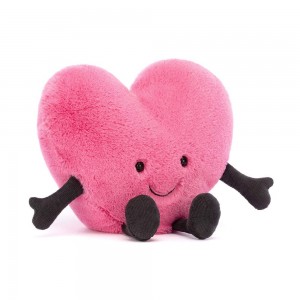 Amuseables Jellycat Heart 17cm x 19cm x 7cm Rosas | México 2607RKQLB