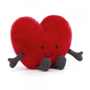 Amuseables Jellycat Heart 17cm x 19cm x 7cm Rojos | México 1348FSRDC