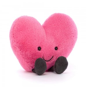 Amuseables Jellycat Hot Heart 11cm x 12cm x 4cm Rosas | México 0476TCRAY