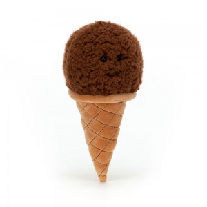 Amuseables Jellycat Irresistible Ice Cream Chocolate 17cm x 8cm x 7cm Marrom | México 8306ENQUM