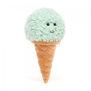 Amuseables Jellycat Irresistible Ice Cream Mint 17cm x 8cm x 7cm Verdes | México 3549ULFSJ