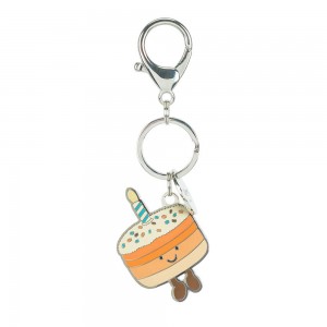 Amuseables Jellycat Jellina Birthday Cake Keyring 11cm x 3.3cm x 0.3cm Naranjas | México 4893RZCXO