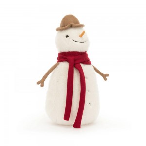 Amuseables Jellycat Jesse Snowman 30cm x 14cm x 14cm Blancos | México 9320UIKEX