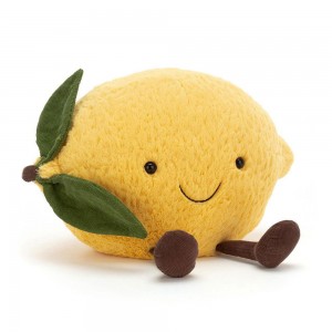 Amuseables Jellycat Lemon 20cm x 25cm x 13cm Amarillos | México 1324JLMKQ