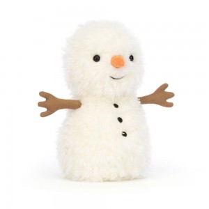 Amuseables Jellycat Little Snowman 18cm x 10cm x 10cm Blancos | México 2485RAYJF