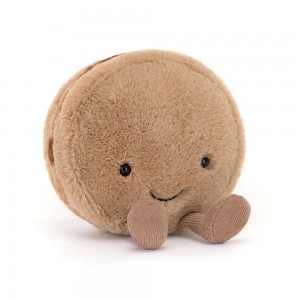 Amuseables Jellycat Mona Macaron 12cm x 10cm x 5cm Marrom | México 7135HIYEG