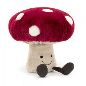 Amuseables Jellycat Mushroom 28cm x 11cm x 9cm Rojos | México 0698LIJYX