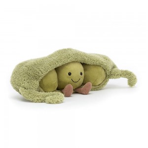 Amuseables Jellycat Pea in a Pod 11cm x 26cm x 10cm Verdes | México 9810ZWRBV
