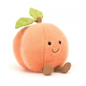 Amuseables Jellycat Peach 14cm x 11cm x 11cm Rosas | México 6548GBHSD