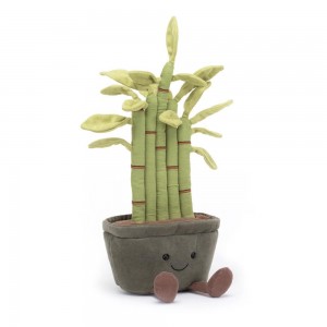Amuseables Jellycat Potted Bamboo 31cm x 12cm x 7cm Verdes | México 1946CSGBU