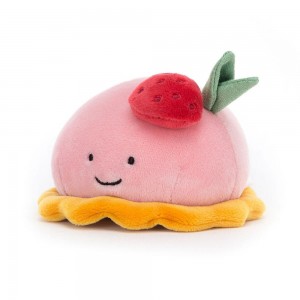 Amuseables Jellycat Pretty Patisserie Dome Framboise 6cm x 11cm x 10cm Rosas | México 6405AYPVX