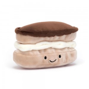 Amuseables Jellycat Pretty Patisserie Éclair 7cm x 12cm x 6cm Beige | México 0134GKPOE