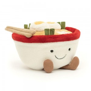 Amuseables Jellycat Ramen 15cm x 17cm x 16cm Grises | México 1369VAMYL