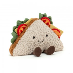 Amuseables Jellycat Sandwich 18cm x 25cm x 7cm Beige | México 5410WMYSA