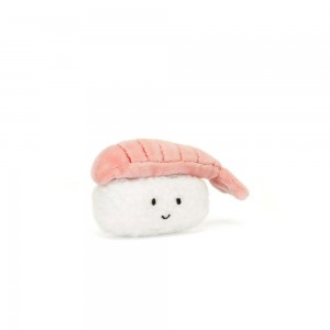 Amuseables Jellycat Sassy Sushi Nigiri 6cm x 7cm x 4cm Blancos | México 7096PRWSD