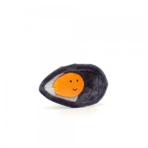 Amuseables Jellycat Sensational Seafood Mussel 7cm x 11cm x 3cm Grises | México 5716VRLPJ