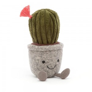 Amuseables Jellycat Silly Succulent Barrel Cactus 19cm x 7cm x 7cm Verdes | México 6542ULHNS