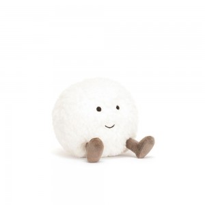 Amuseables Jellycat Snowball 10cm x 9cm x 8cm Blancos | México 5972AXERJ