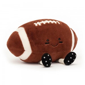 Amuseables Jellycat Sports American Football 25cm x 28cm x 16cm Marrom | México 7038IDXHT