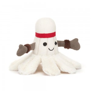 Amuseables Jellycat Sports Badminton 12cm x 15cm x 14cm Blancos | México 1385THYXF