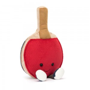 Amuseables Jellycat Sports Table Tennis 28cm x 15cm x 5cm Rojos | México 8693PJQUF