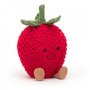 Amuseables Jellycat Strawberry 20cm x 13cm x 9cm Rojos | México 2317TXZMU