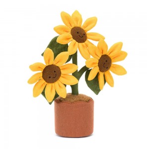 Amuseables Jellycat Sunflower 35cm x 11cm x 11cm Amarillos | México 4520UVIHR