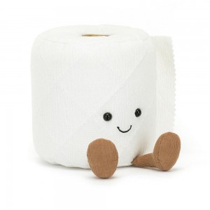 Amuseables Jellycat Toilet Roll 15cm x 12cm x 12cm Blancos | México 2187AVOWF