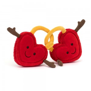 Amuseables Jellycat Val & Tina Love Locks 15cm x 22cm x 4cm Rojos | México 2451YAIMD