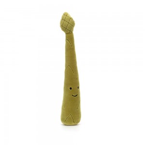 Amuseables Jellycat Vivacious Vegetable Asparagus 23cm x 4cm x 4cm Verdes | México 0941ZBVIY