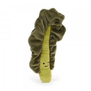 Amuseables Jellycat Vivacious Vegetable Kale Leaf 22cm x 7cm x 3cm Verdes | México 3429IEMWA