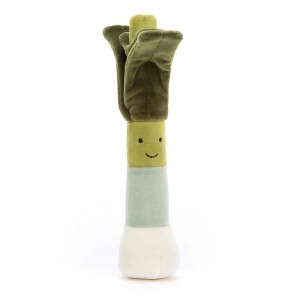 Amuseables Jellycat Vivacious Vegetable Leek 26cm x 6cm x 5cm Verdes | México 6498QLDXP