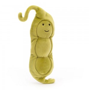 Amuseables Jellycat Vivacious Vegetable Pea 18cm x 6cm x 4cm Verdes | México 9521OPIET