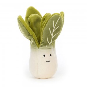 Amuseables Jellycat Vivacious Vegetable Bok Choy 18cm x 7cm x 6cm Blancos | México 4768DROYQ