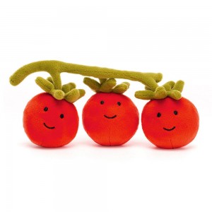 Amuseables Jellycat Vivacious Vegetable Tomato 9cm x 18cm x 5cm Rojos | México 7806VUIAL